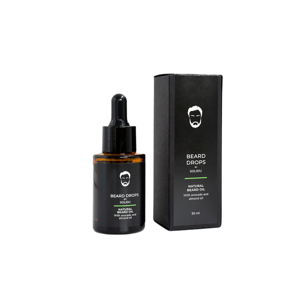 BEARD DROPS NATURAL BEARD OIL With Avocado and Almond Oil