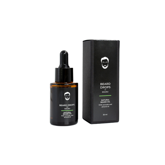 BEARD DROPS NATURAL BEARD OIL With Avocado and Almond Oil
