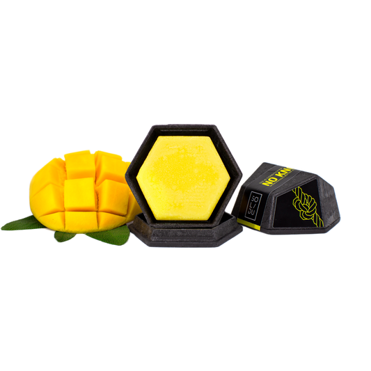 NO KNOTS  DETANGLING SMOOTHING CONDITIONER BAR  With Mango Butter for Dry Curly Hair