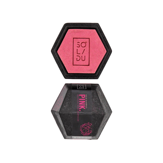 PINK GENTLE ANTI-FRIZZ SHAMPOO BAR With Peony and Ylang-ylang for Normal Fizzy Hair