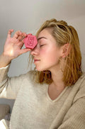 PINK GENTLE ANTI-FRIZZ SHAMPOO BAR With Peony and Ylang-ylang for Normal Fizzy Hair